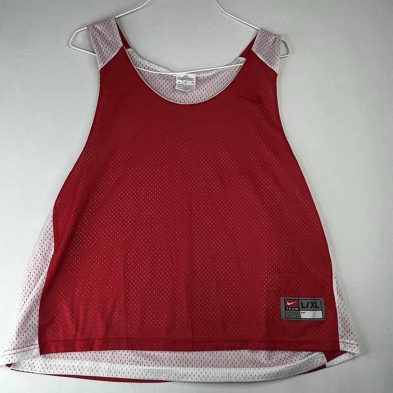 Nike Team Reversible Mesh Practice Jersey Red White L XL Basketball Training gallery