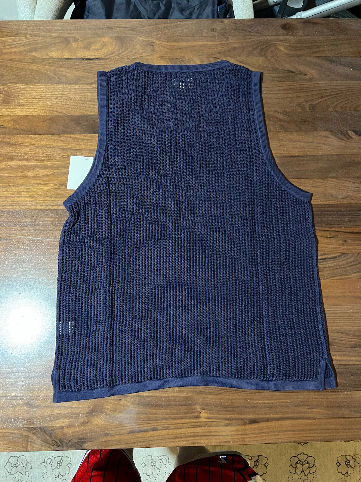 Aime Leon Dore ALD Mesh Knit Tank Top In Midnight Blue Men’s Size XL SS23 gallery