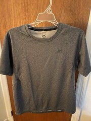 Mission Mens Gray VaporActive Short Sleeve Shirt – Size L