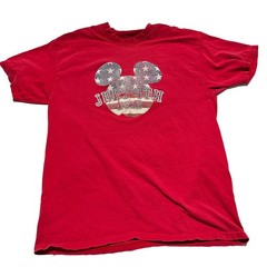 Vintage Y2K 2002 Disney Tee Shirt Patriotic Mickey Mouse American Flag FLAW