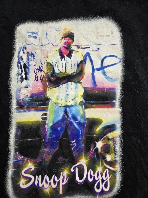 Black Snoop Dogg Graphic T-Shirt gallery