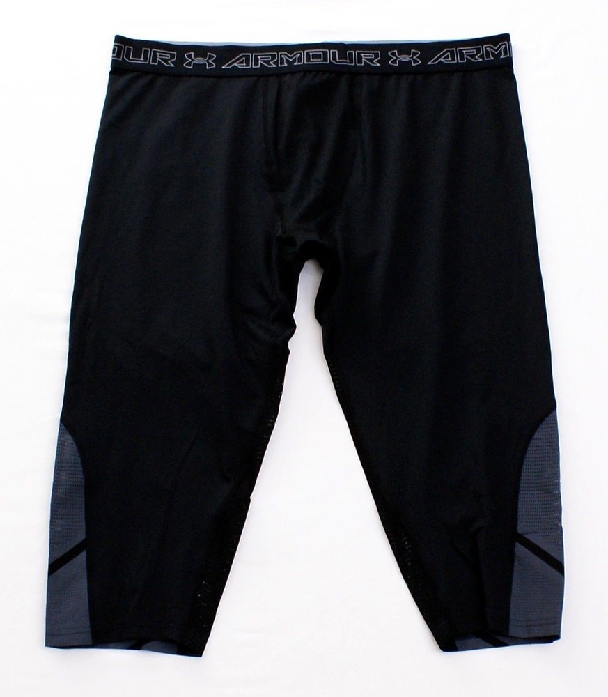 Under Armour Black Coolswitch Super Vent 3/4 Length Compression Leggings Men's