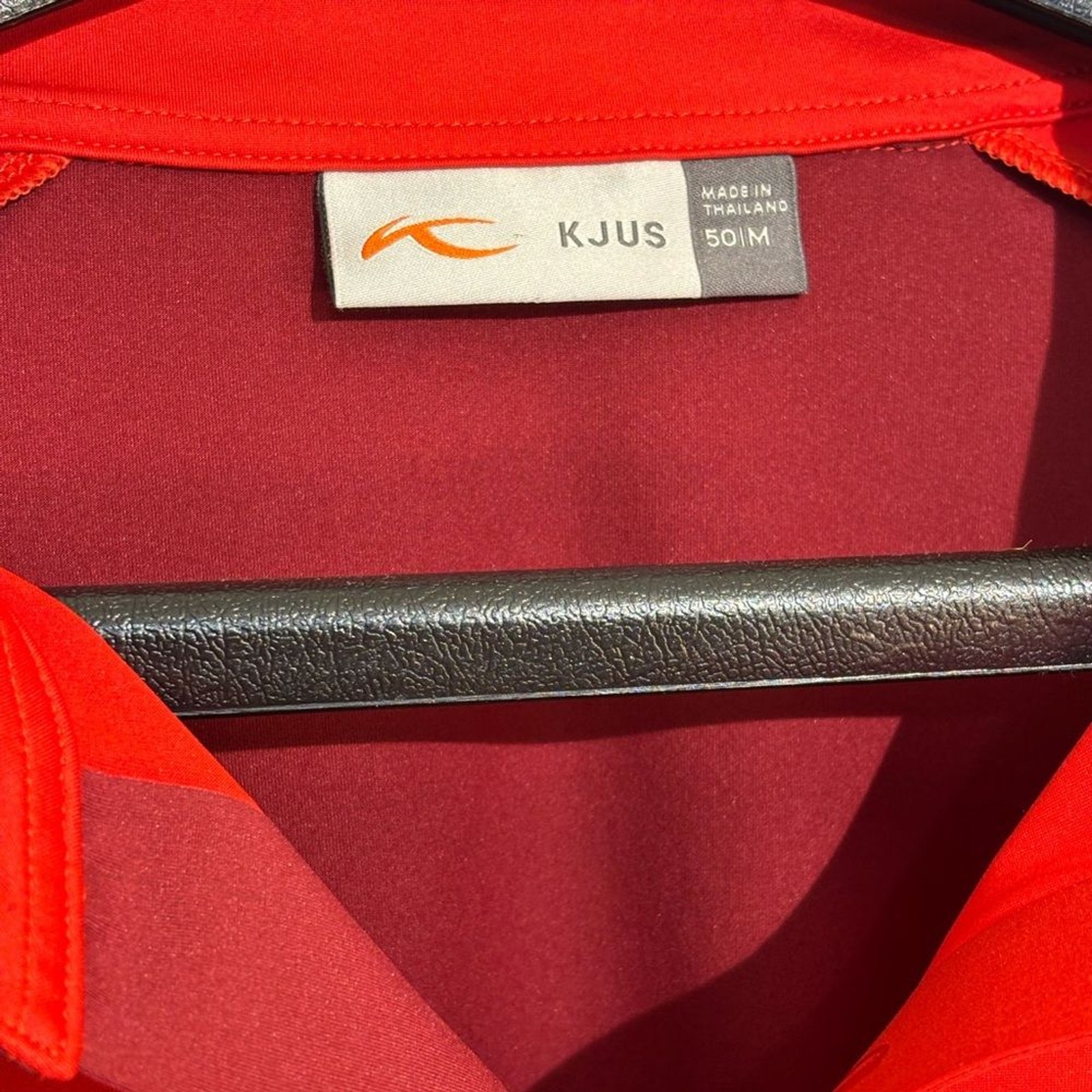 KJUS Red Golf Polo - Two-Tone Accents - Medium gallery