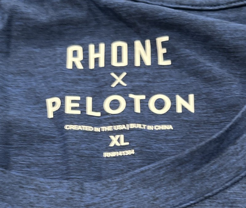 Rhone x Peloton Performance Shirt Men’s XL Blue Nylon Elastane gallery