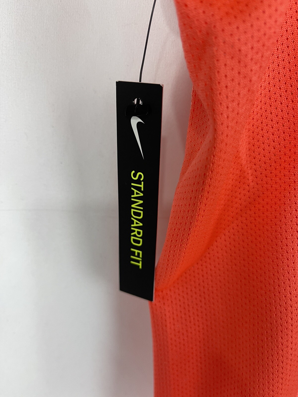 Nike TechKnit Performance Cool Running Shirt AJ7615-897 Red Orange Mens Size XL gallery