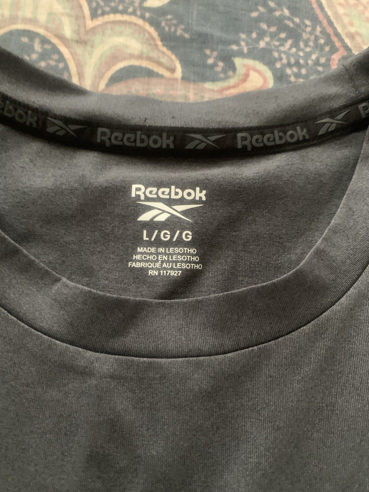 Reebok Mens Training Gains Muscle tank top shirt Black Heather Multi Sports gallery