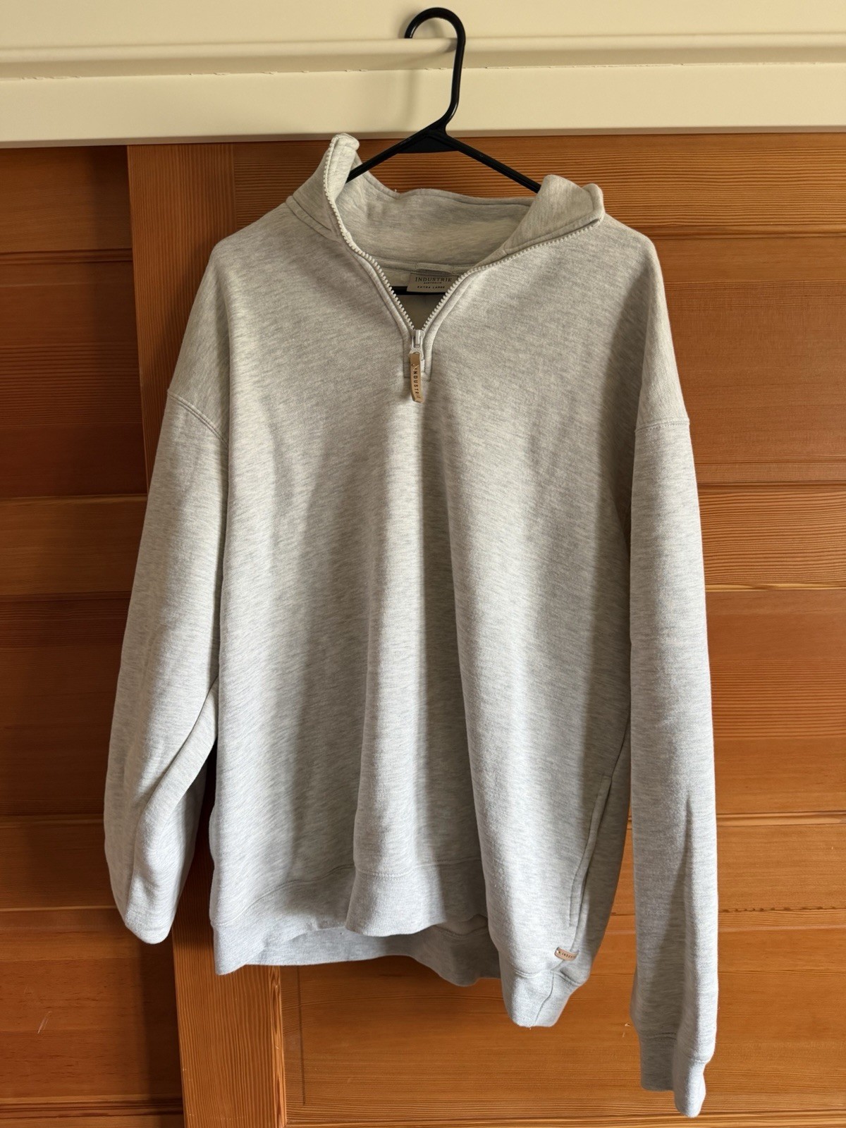 Industrie Australia Men’s Xl Grey Quarter Zip With Pockets, Read Description gallery