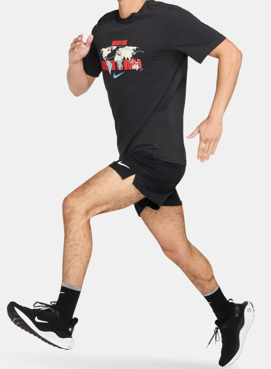 Nike Men's Faded Black Fast Forward Running T-Shirt (IM3861-045) Size L - NWT gallery