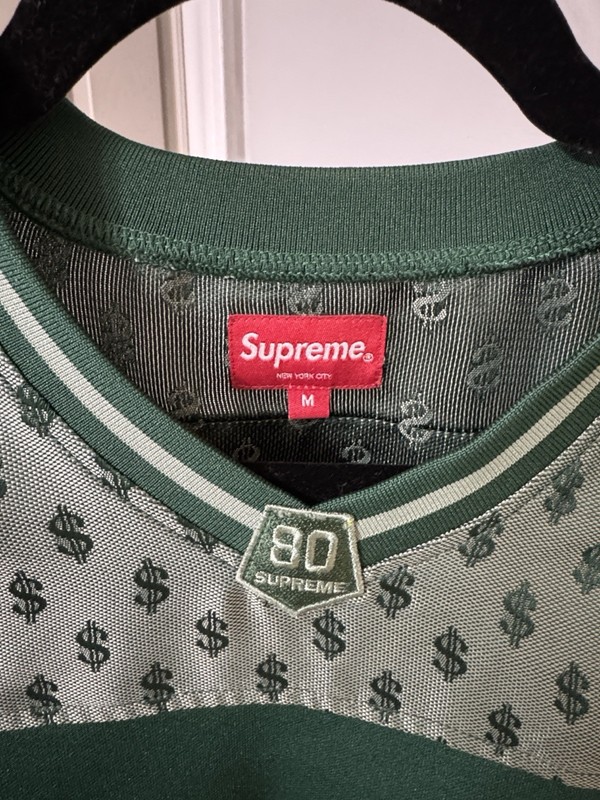 Supreme Money Monogram Football Jersey Size Medium gallery