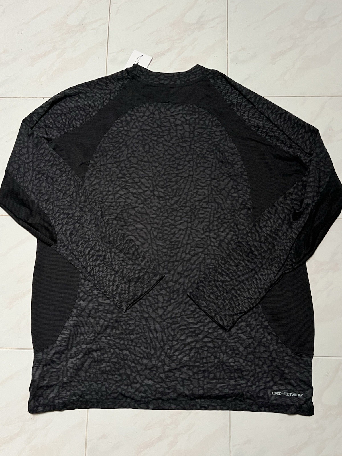 Men 2XL New NIKE Air Jordan Dri-Fit ADV Long Sleeve Shirt Black FD8123-022 $80 gallery