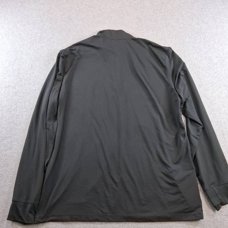 REI Co-op Quarter Zip Pullover Men Large Black Athletic Hiking Thumbhole Running gallery