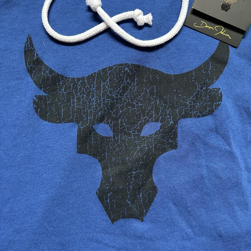 Under Armour Project Rock BSR Bull Sleeveless Hoodie Men's Small Blue 1376939 gallery