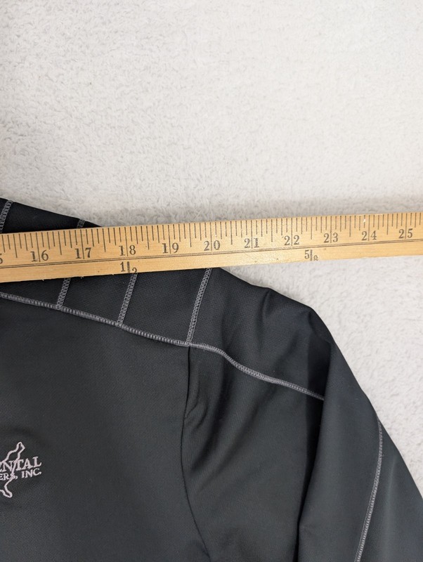 NEW Nike Golf 1/4 Zip Pullover Mens M Black Dri Fit Performance Company Logo gallery
