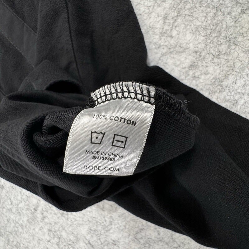 Men’s Dope 07 Baseball Jersey Size M Black Short Sleeve Button Up Streetwear gallery