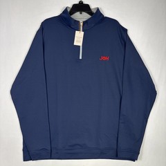 Peter Millar Perth Performance 1/4 Zip Men’s 2XL Blue Pullover Golf Preppy NEW