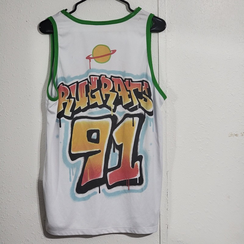 Nickelodeon Rugrats Men’s L Tank Top Basketball Jersey Tommy Chuckie Large gallery