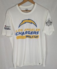 NFL Hall Of Fame T-Shirt Men’s L 2025 HOF Game LA Chargers BOLT UP HOF Canton OH