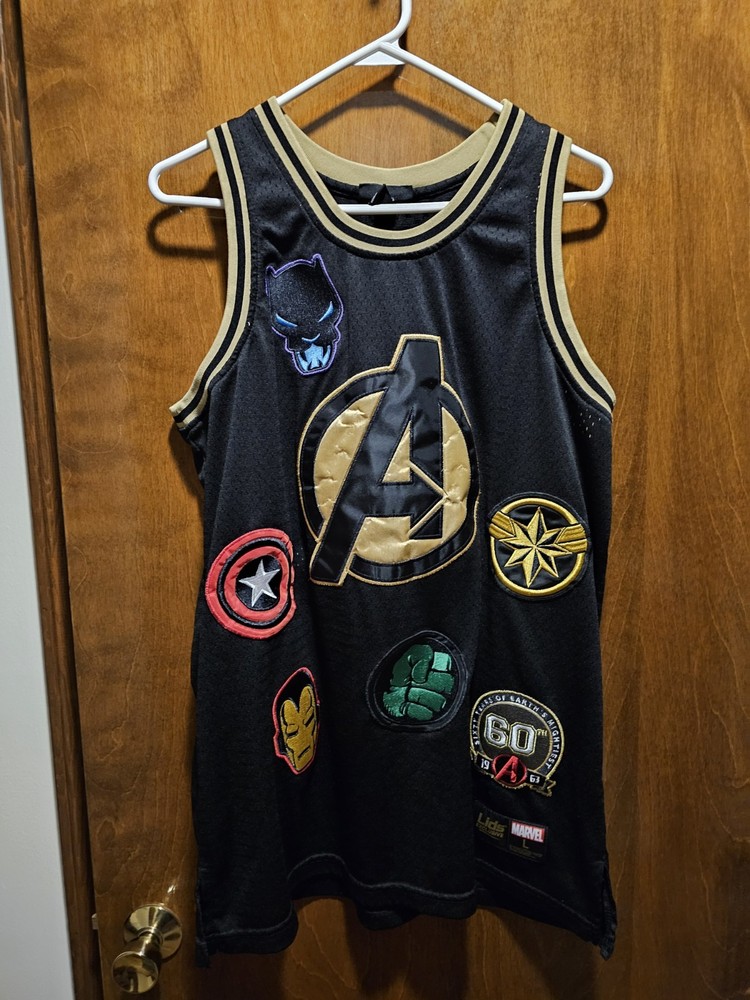 Marvel-Men's The Avengers 60th Anniversary Basketball Jersey, SIZE: Large Lids
