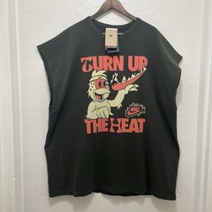 Nike Turn Up The Heat Oversized Sleeveless Graphic Tee Green Muscle Shirt XL