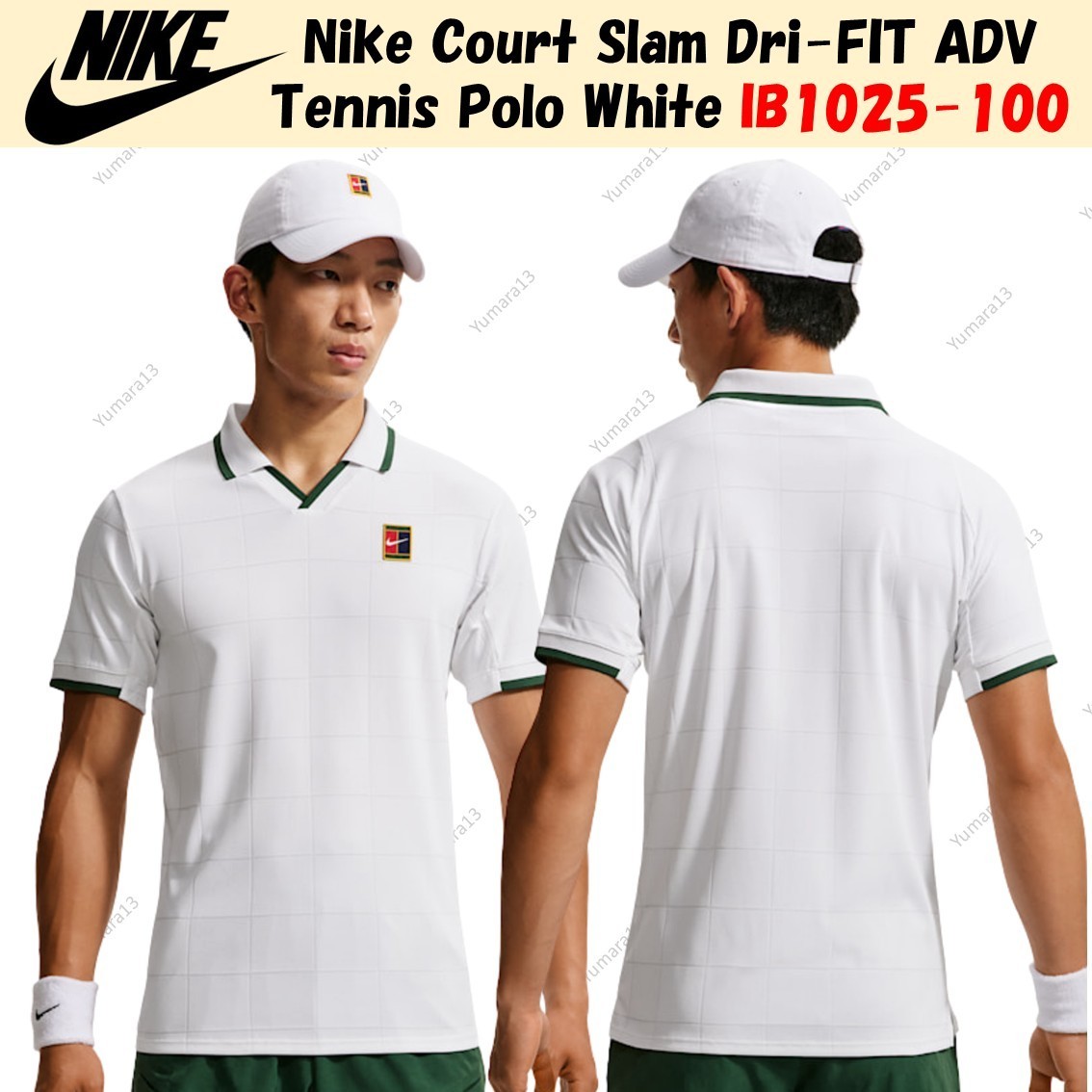 Nike Court Slam Dri-FIT ADV Tennis Polo White IB1025-100 Japan Size gallery
