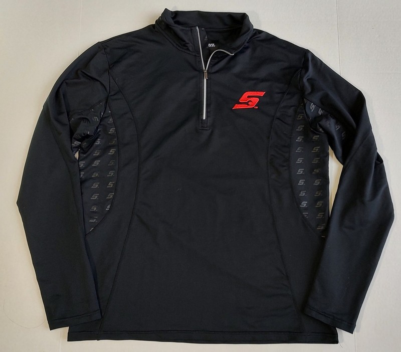 Snap On Tools Performance 1/4 Zip Pullover Mens XL Black Active Stretch Shirt gallery