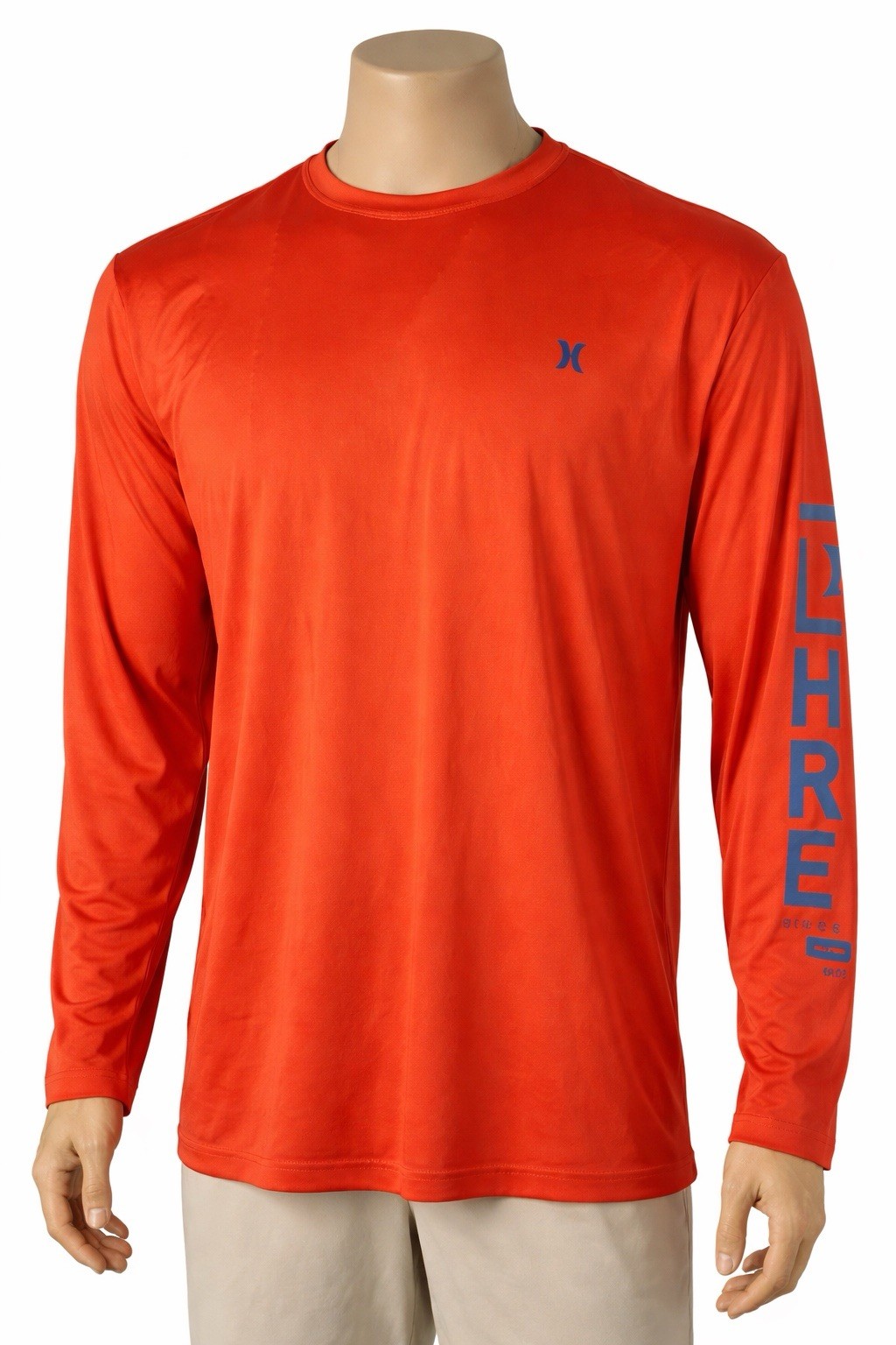 Hurley Men's Performance Shirt 2XL Orange Long Sleeve Active Outdoor Casual Top gallery