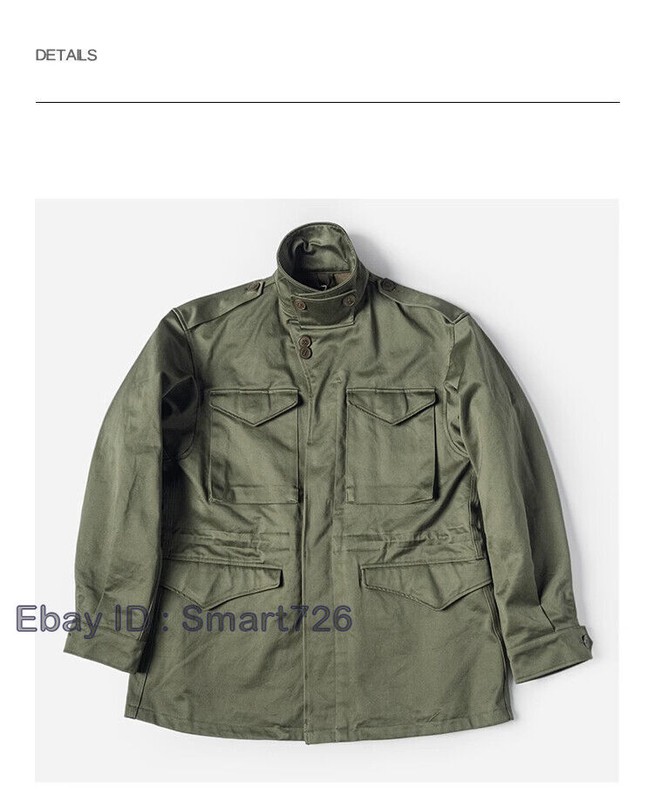 Bronson US Army M-43 Field Jacket M1943 Military Uniform Coat for Men Olive Drab gallery