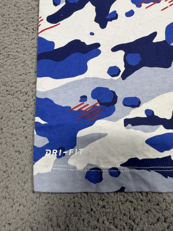 Nike Dri-FIT Tank Top Mens XL Blue Camo Sleeveless Athletic Gym Workout Training gallery