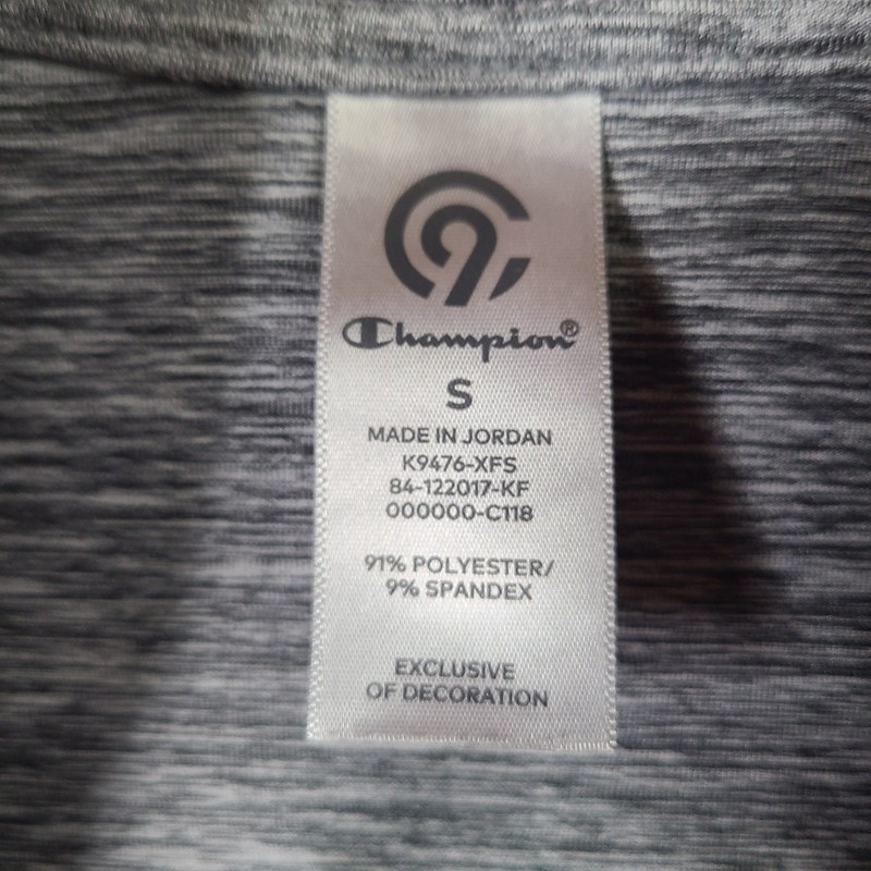 Champion Shirt Mens Small Gray Heathered Quarter Zip Pullover Stretch Athletic gallery
