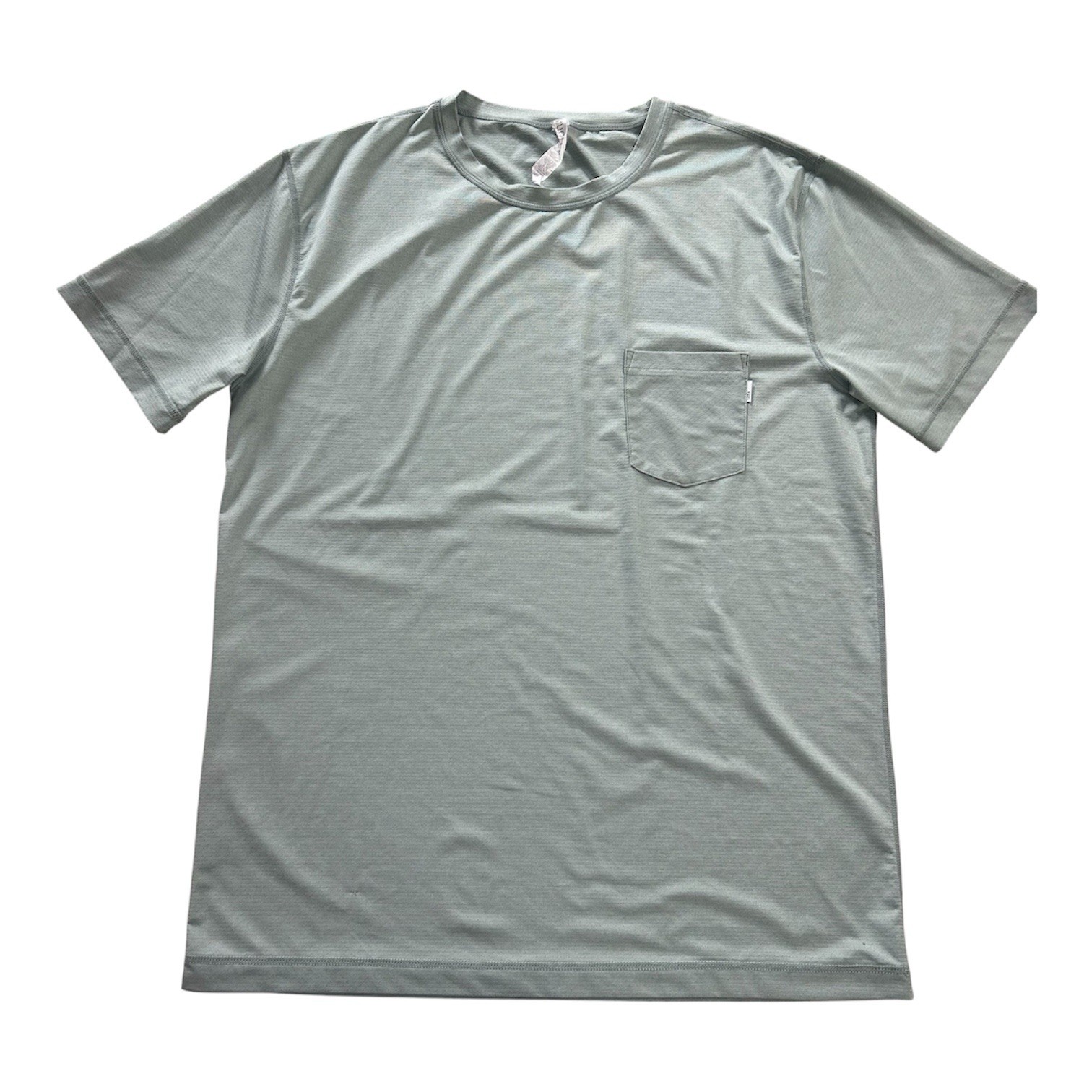 Vuori Tradewind Performance Tee Men’s L Gym Workout Training Pocket Shirt Blue gallery