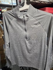 Nike Men’s Element 2.0 1/4 Zip Reflective Running Top Gray XL AH8973-084/Medium
