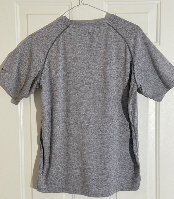 Marucci Moisture Wicking Gray Crew Neck Short Sleeve T-Shirt Men’s M gallery