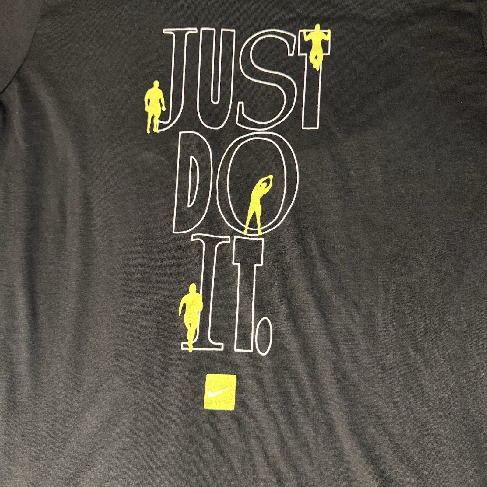 NIKE Sportswear Just Do It Work-Out Tee Mens Black Shirt XXL FQ3899-010 gallery