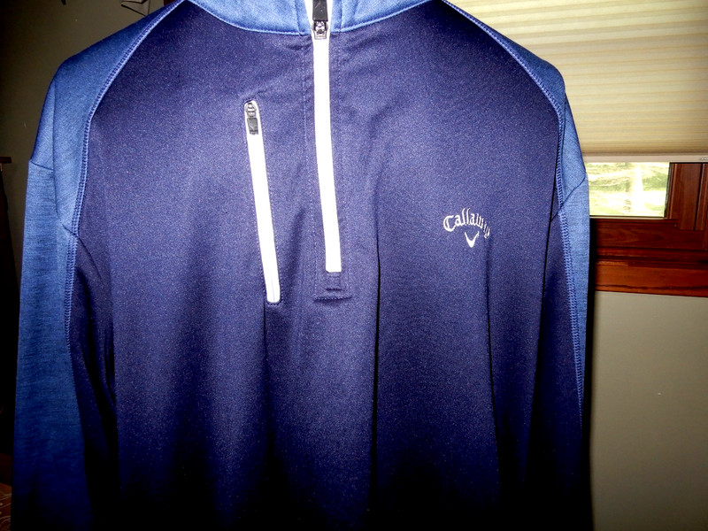 Callaway 1/4 Zip Pullover Two Tone Blue Men's Size XL Long Sleeve gallery