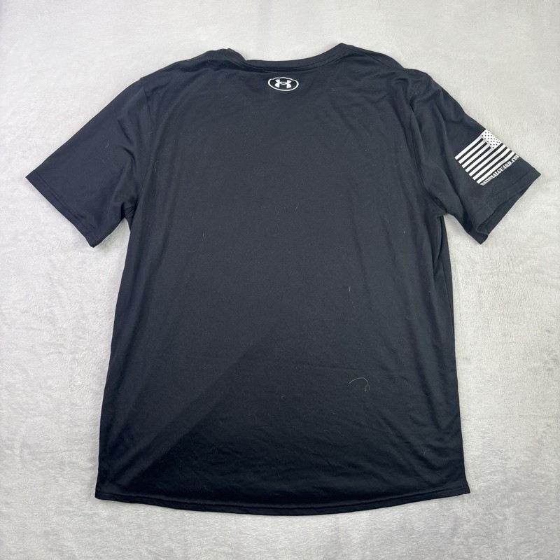 Under Armour Nevada Army National Guard Black SS Activewear Graphic Shirt Men LG gallery