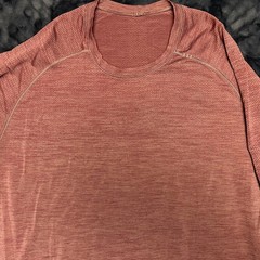 Lululemon Long Sleeve Metal Vent Breathe Xl Heathered Red