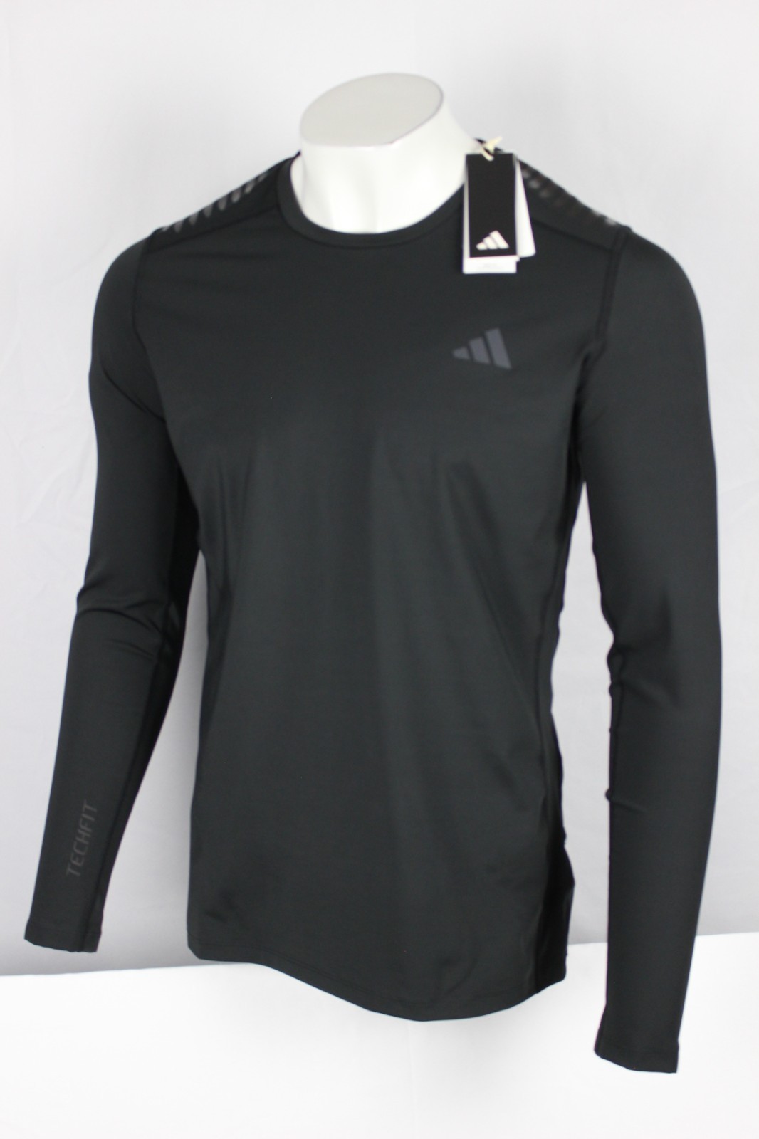 Adidas Men's Techfit Control x RHEON Long Sleeve Shirt Black Black HS9814 gallery