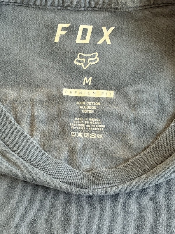Fox Men's Turquoise Muscle Tank Crew Neck Sleeveless Logo Size L gallery