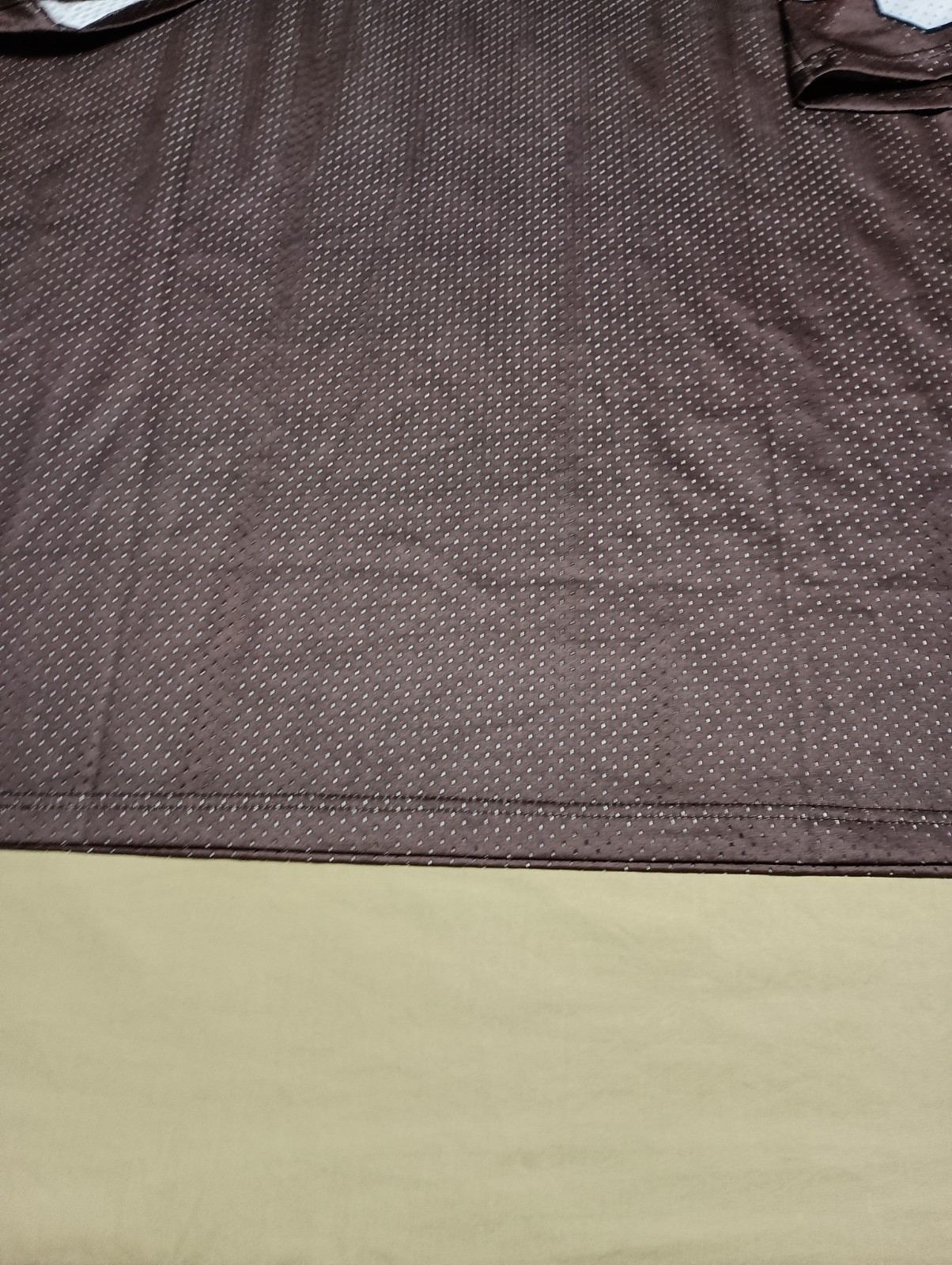 TISFEER Let Yourself Be Happy Brown Mesh Jersey Number 99. 100% Polyester Medium gallery