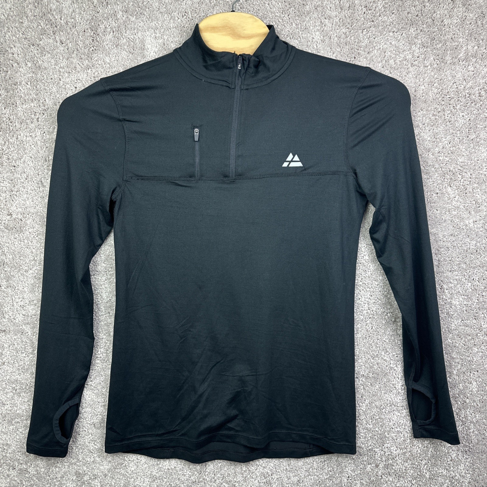 Danish Endurance Men’s Half Zip Athletic Long Sleeve Shirt Black SZ US Small gallery