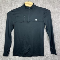 Danish Endurance Men’s Half Zip Athletic Long Sleeve Shirt Black SZ US Small