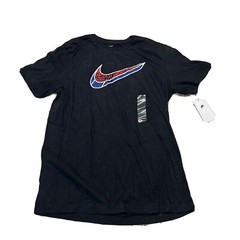 Nike Men’s T-Shirt Athletic Logo 3D Swoosh Printed Active Short Sleeve Tee – M