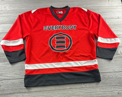 Logic Hockey Jersey Mens XL Red Blend Everybody Tour Hip Hop Rap Shirt #85