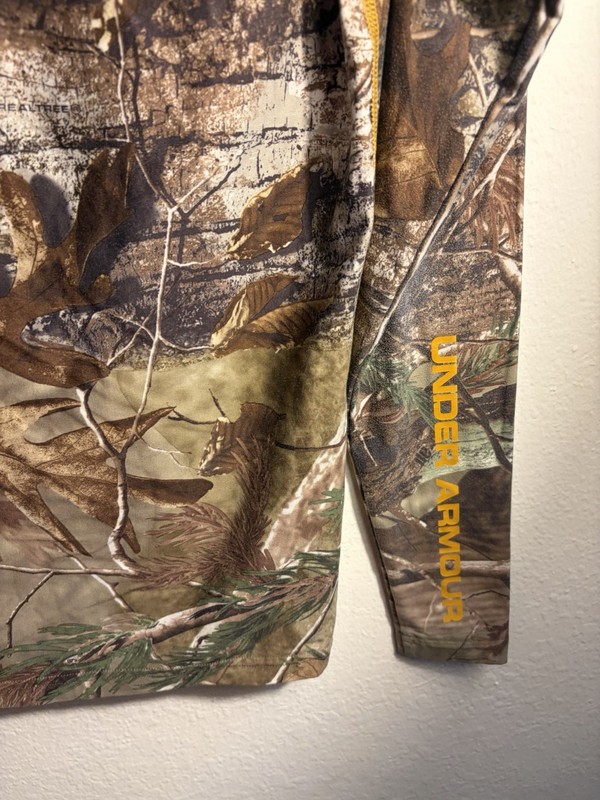 Under Armour Shirt Mens Medium Camo Compression Coldgear Realtree size M gallery