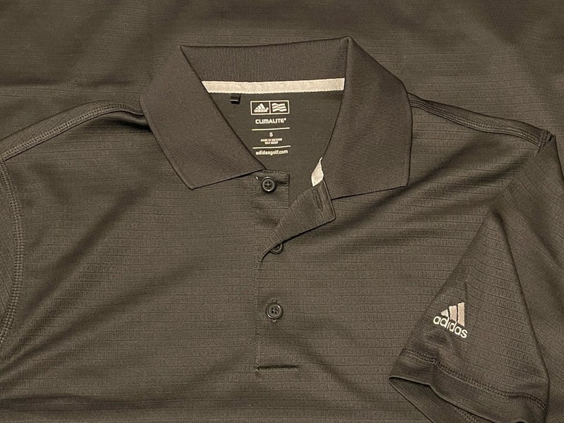 ADIDAS CLIMALITE SOLID GOLF POLO SHIRT MEN SMALL BLACK POLYESTER ATHLETIC gallery