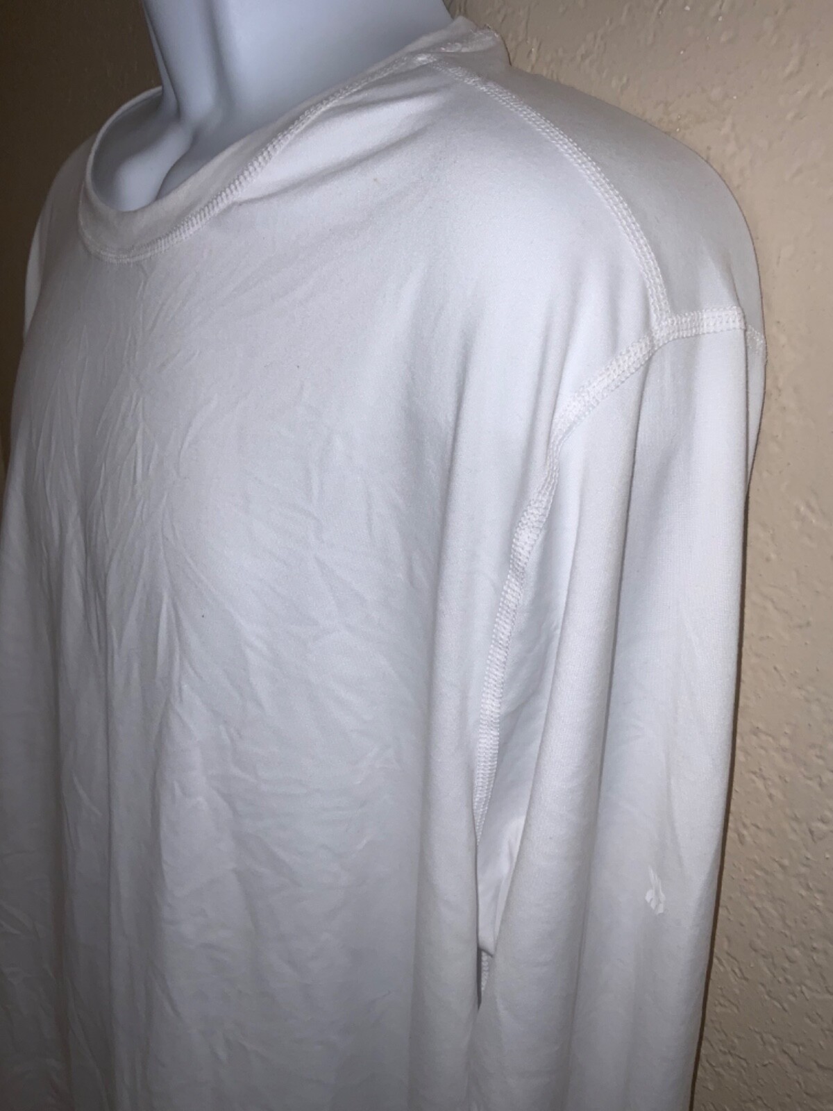 All In Motion MENs XXL WHITE color LONG Sleeve Performance T-shirt moisture wick gallery