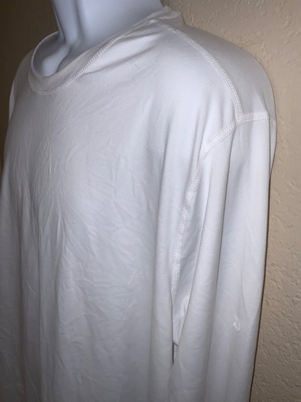 All In Motion MENs XXL WHITE color LONG Sleeve Performance T-shirt moisture wick gallery