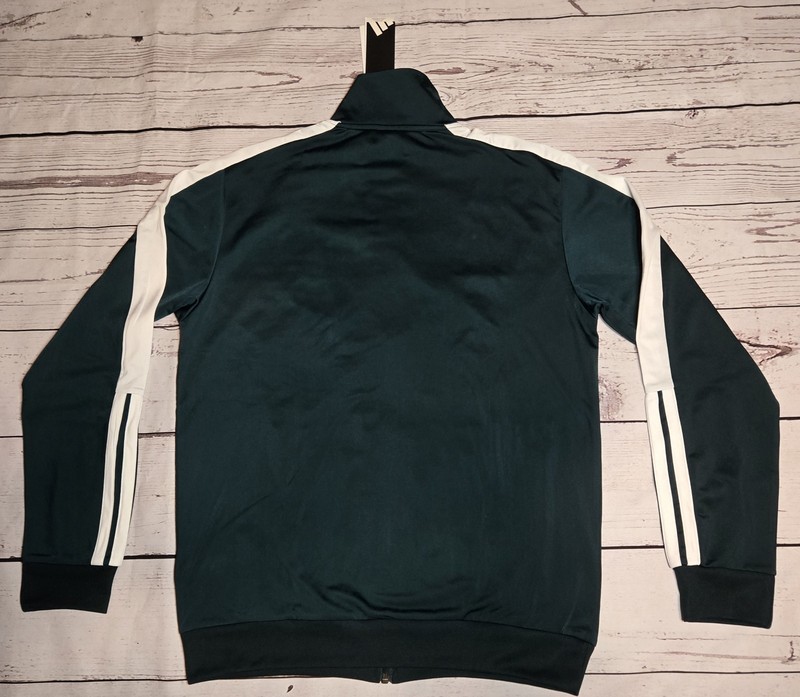 Adidas NWT Track Top/jacket Multi Sport full zip Dark green Med Mens gallery