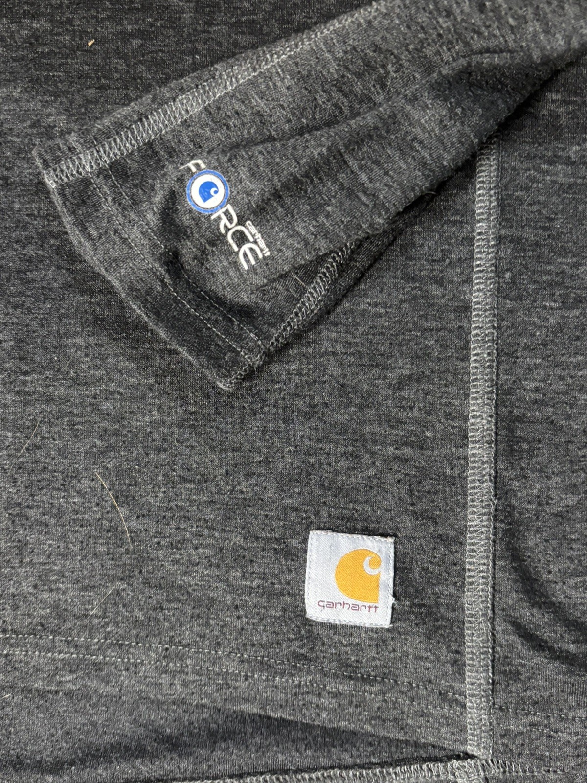 Carhartt Gray Force Wool Blend Base Layer Work Hike Outdoor Warmth Men’s Sz M gallery