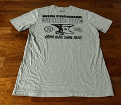 Men’s Medium Under Armour T-Shirt Iron Paradise Wrecking Crew Sea Foam Green